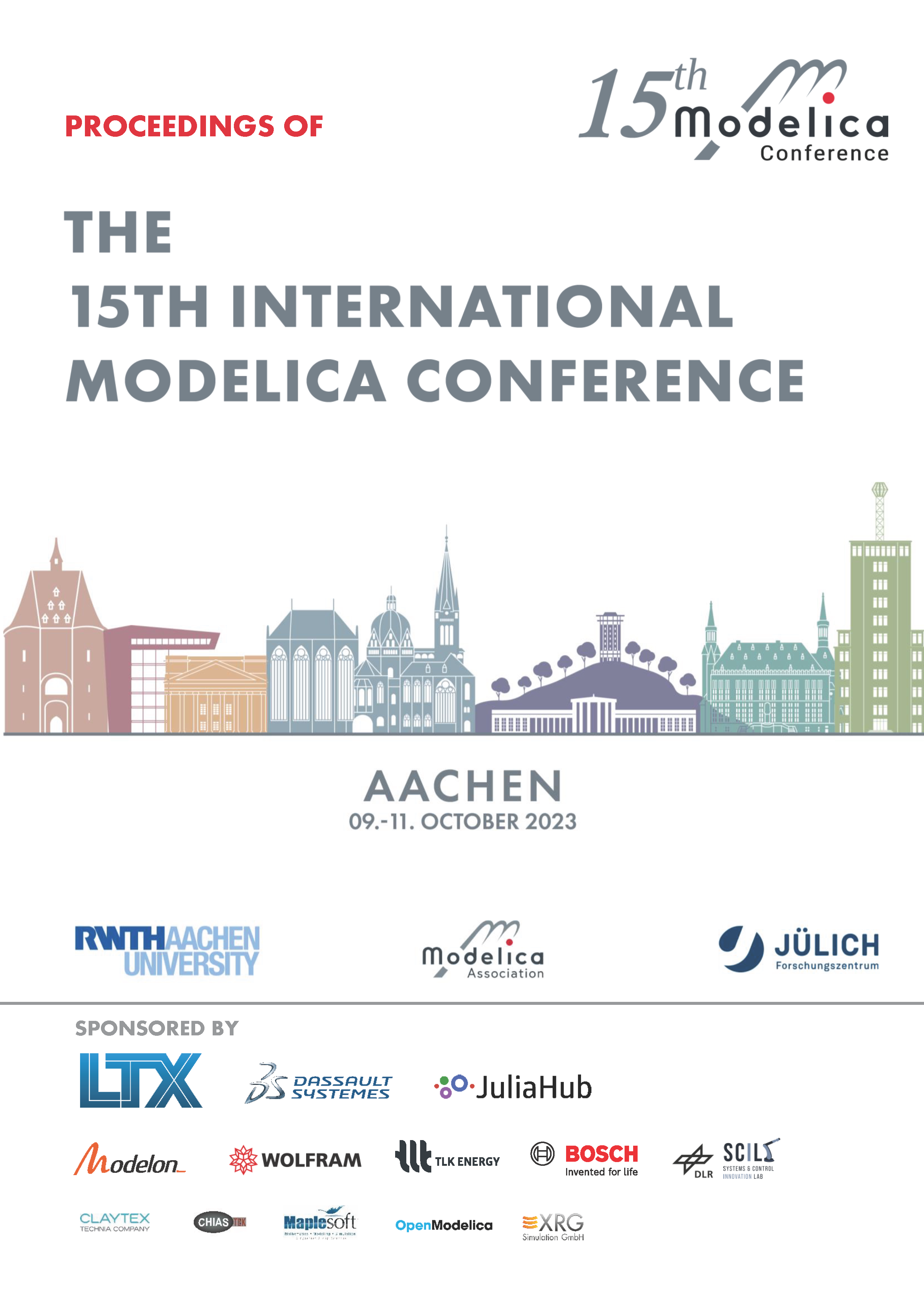 					View Proceedings of the 15th International Modelica Conference 2023, Aachen, October 9-11
				