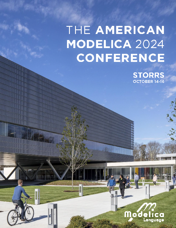 					View Proceedings of the American Modelica Conference 2024, Storrs, Connecticut, USA, October 14-16, 2024
				